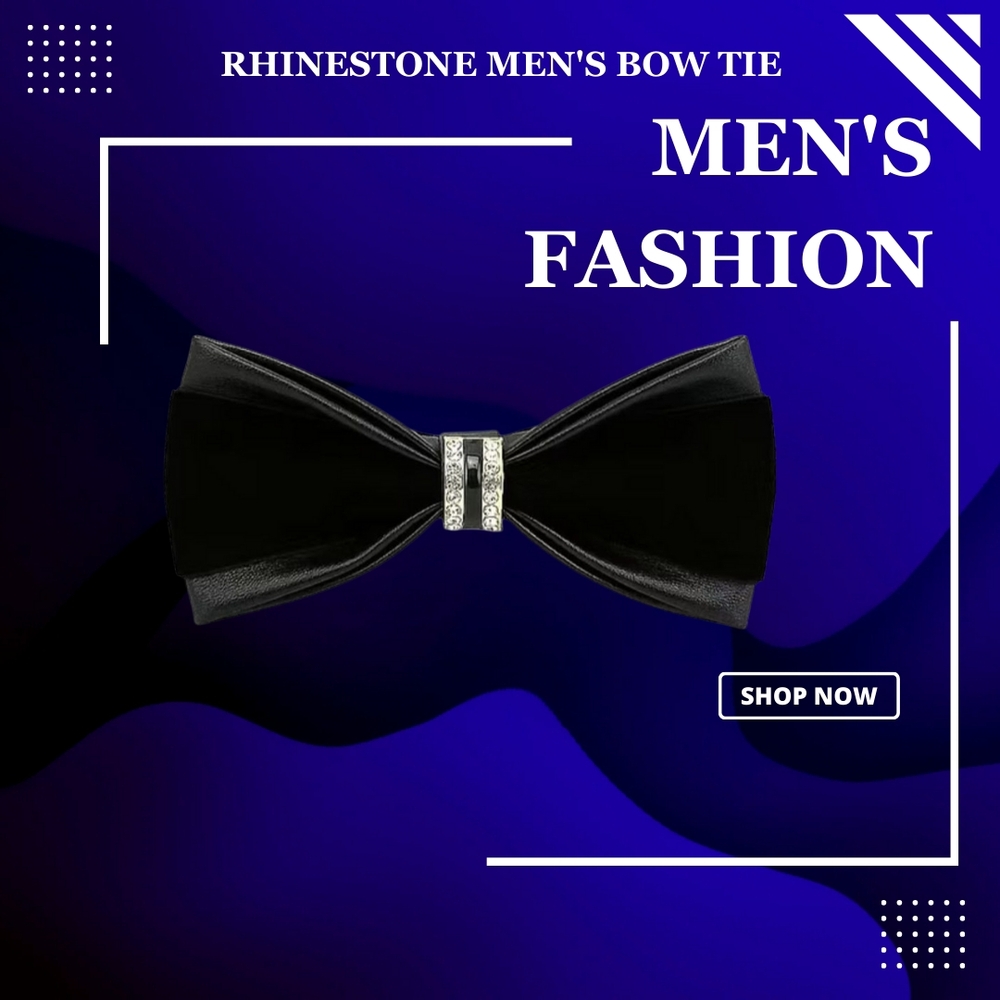 Rhinestone Men's Bow Tie